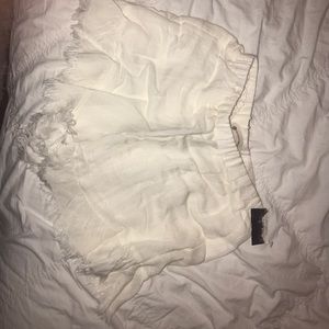 White flowy shorts